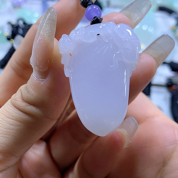 翡翠颈饰未镶嵌天然翡翠A货吊坠