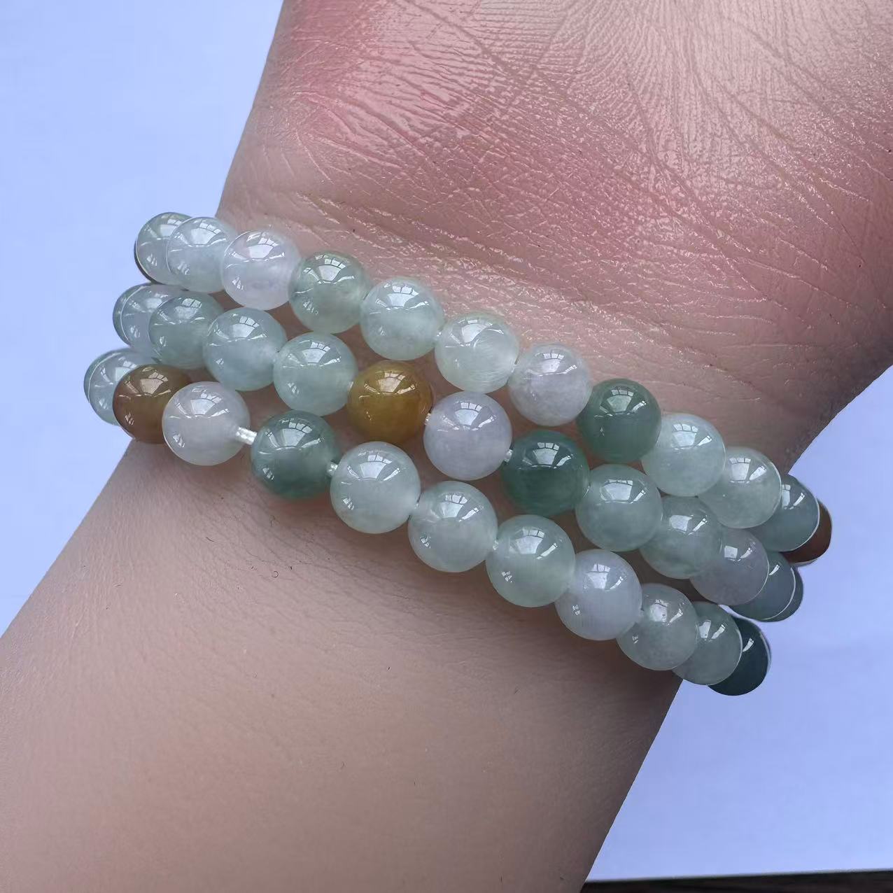 【杰缘珠宝】A货翡冰多宝项链孤品 多样性一件