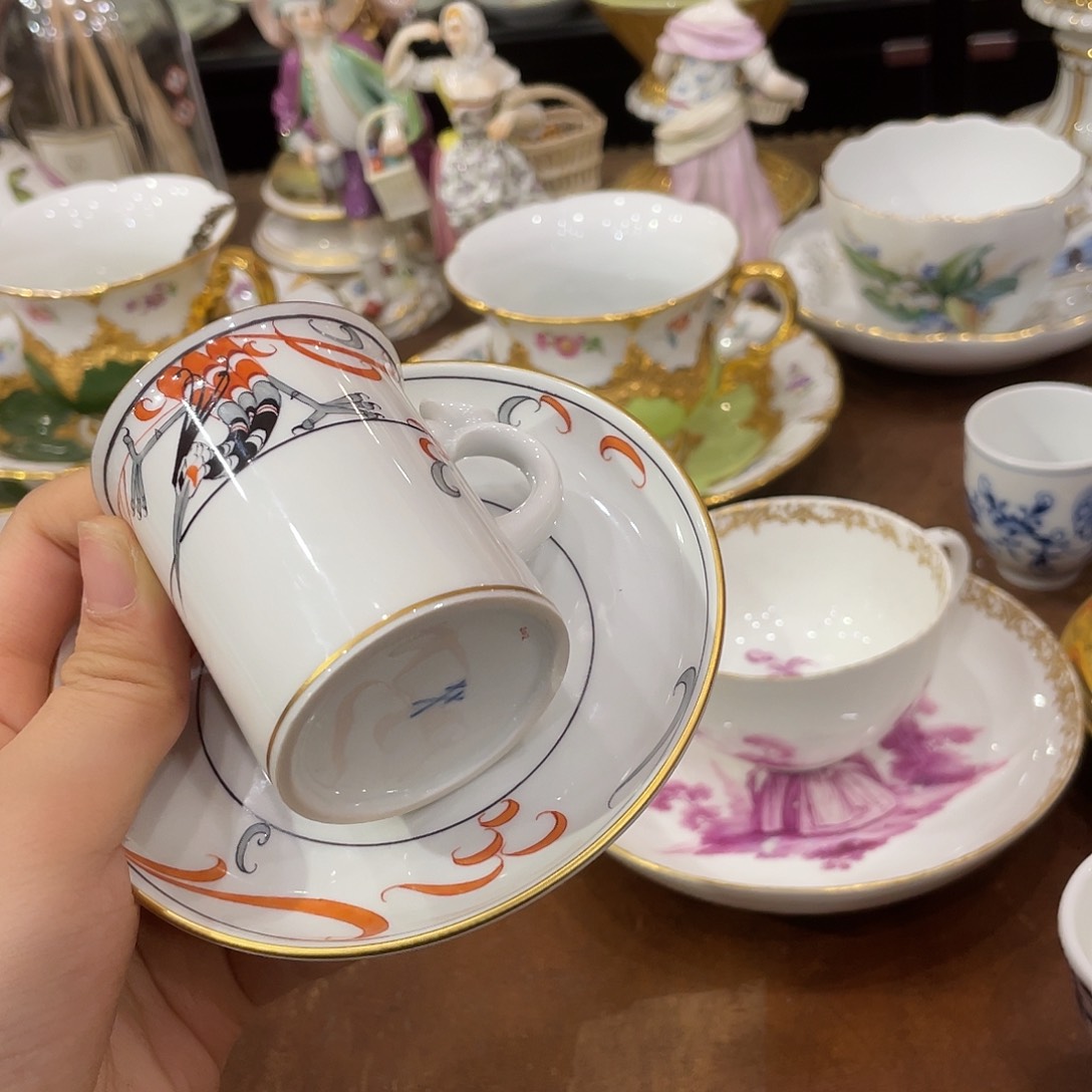 瓷片中古一等摩卡杯