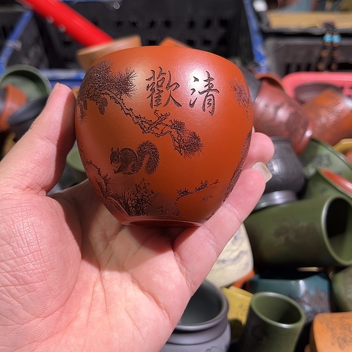 茶杯紫砂全手工紫砂主人杯