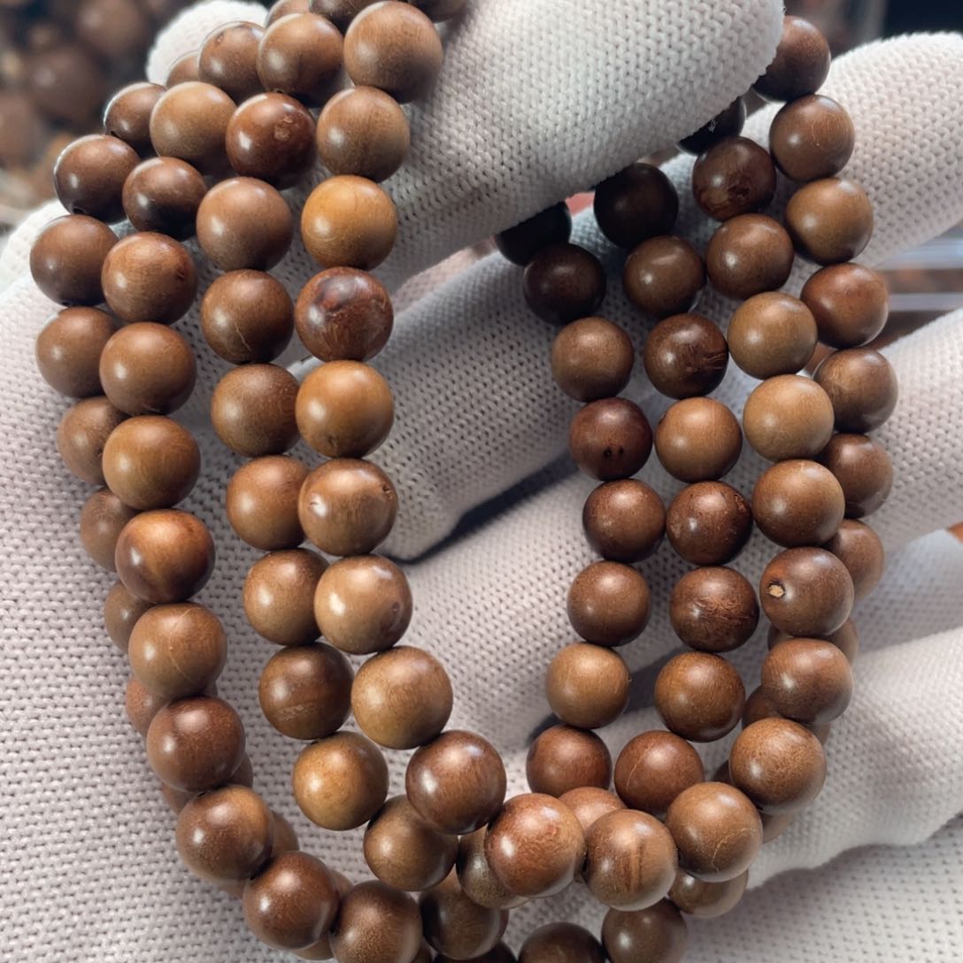 檀香木手串/手链留疤瑕疵0.8*108