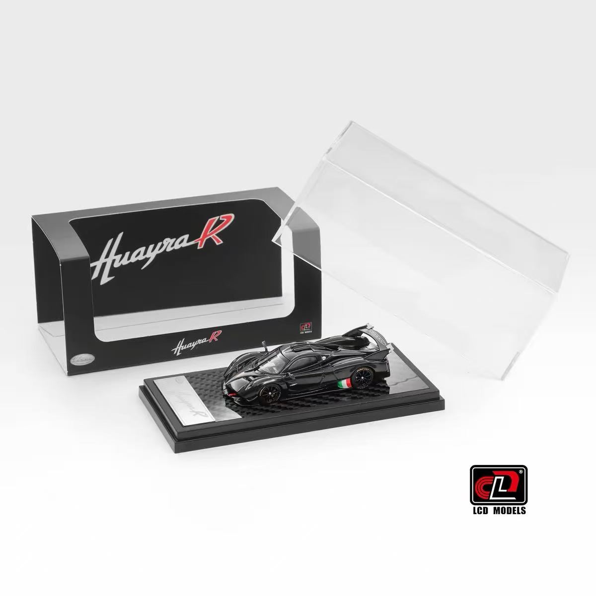LCD 1:64 帕加尼 花雅R 亮光黑碳合金汽车模型