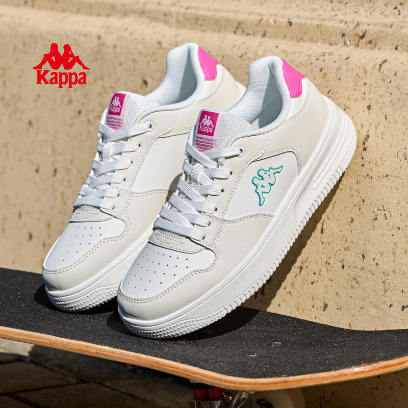 Kappa卡帕女鞋时尚百搭板鞋小白鞋学生运动休闲潮鞋子K0FX5CC57CJ