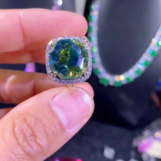 红宝石颈饰银S925镶嵌