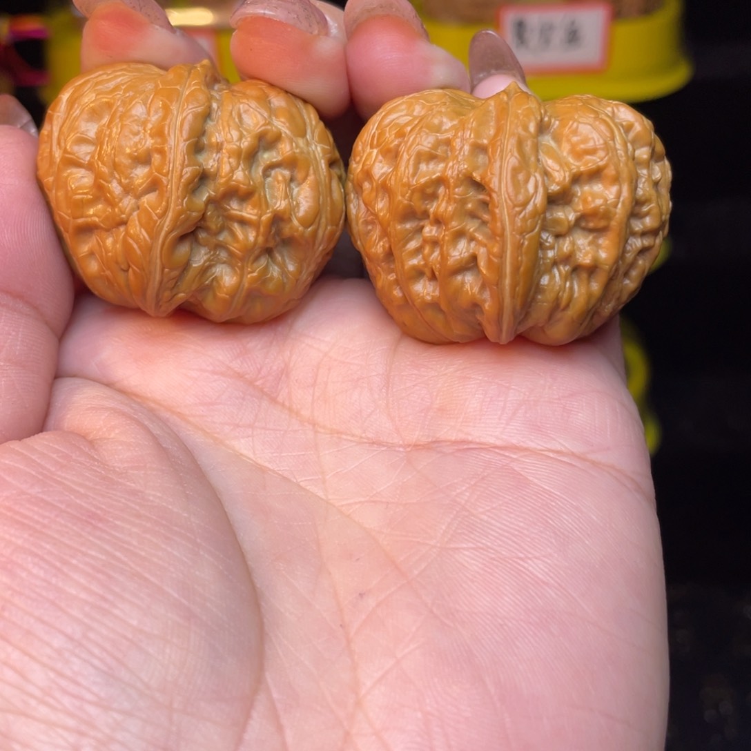 文玩核桃把件元宝39打底