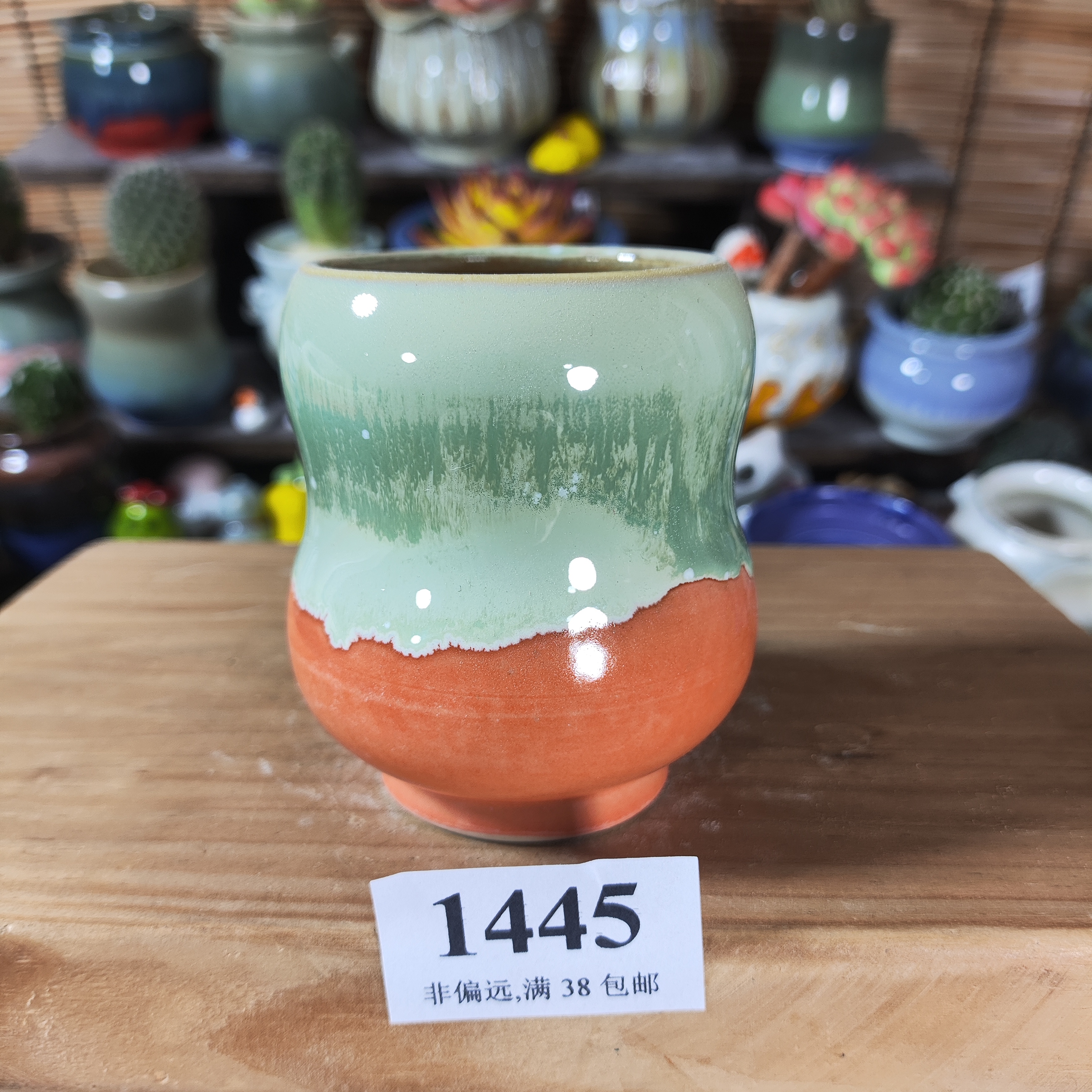 口5高8，1445手工创意多肉花盆摆件迷你多景德镇纯手工制做