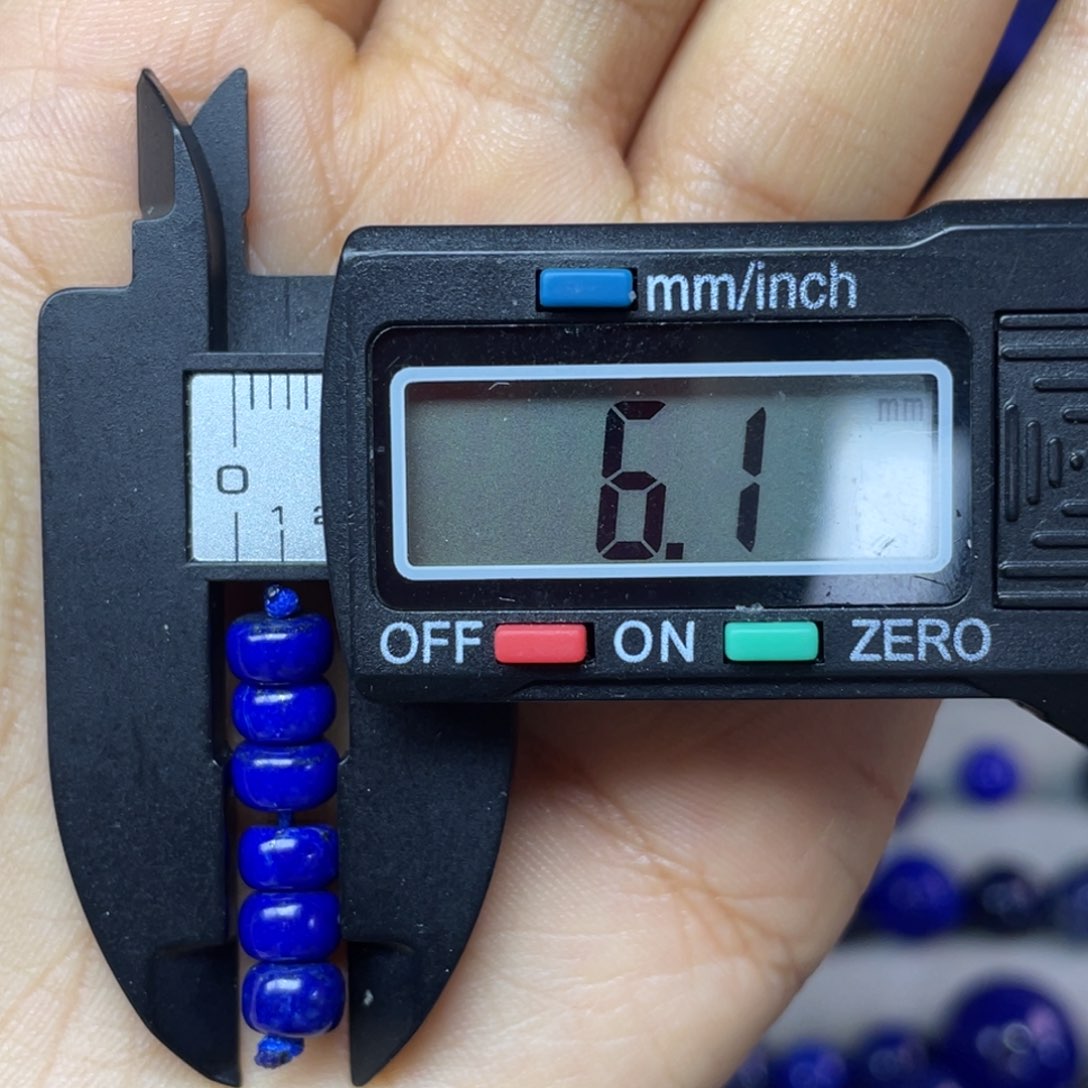 青金石未镶嵌6mm隔片配饰