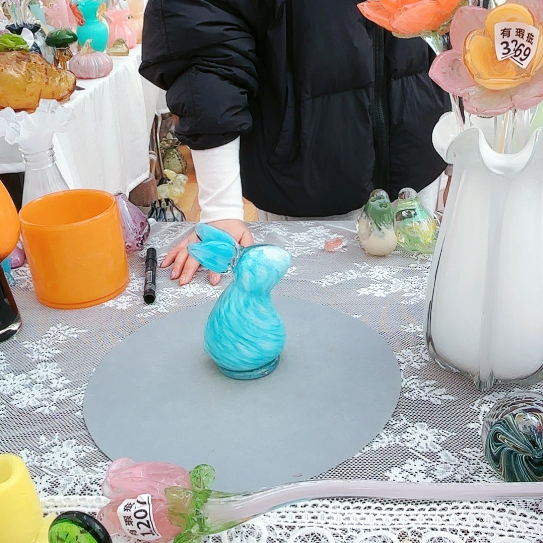 福利不退不换琉璃花瓶艺术品