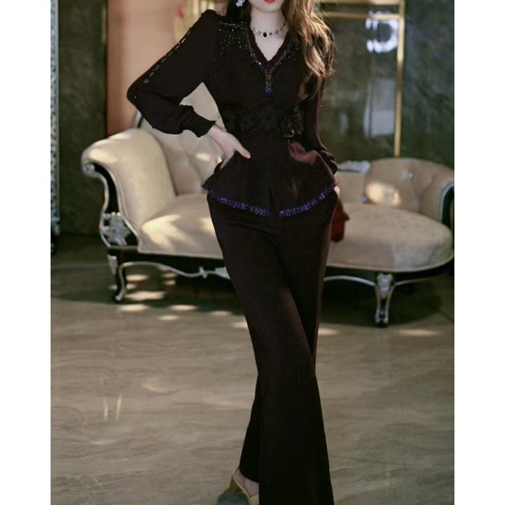 SEJI/瑟纪11.1【伯林顿漫步】法式重工气质时尚修身显瘦套装