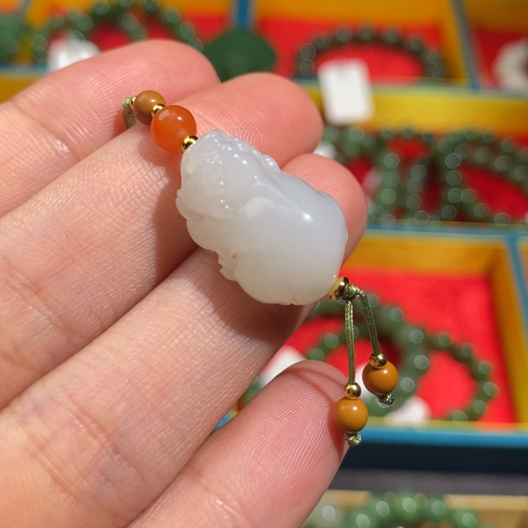 和田玉（白玉）颈饰未镶嵌