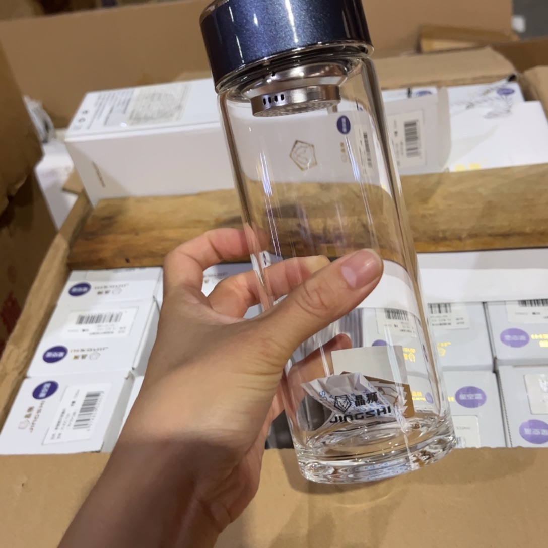 晶单层烫手玻璃杯510提环玻璃杯510单层糖