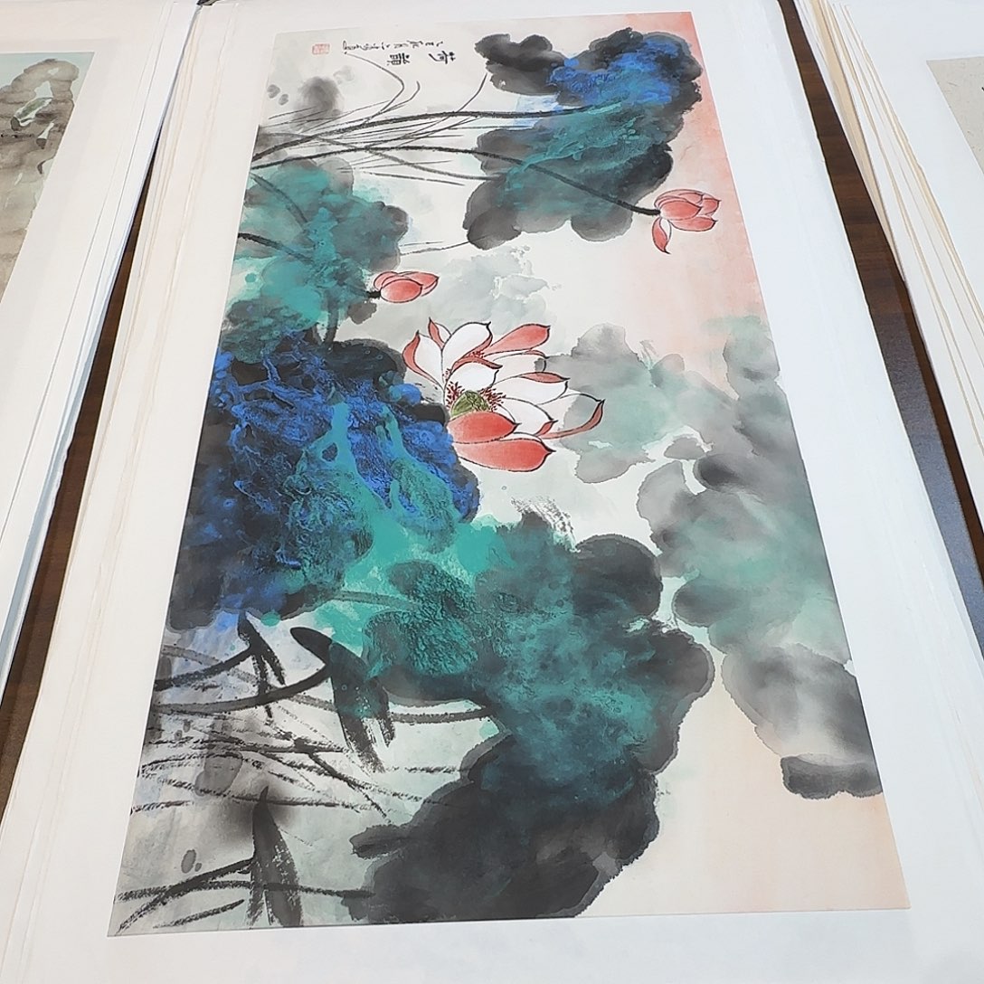 国画100*50纯手绘刘亦凌