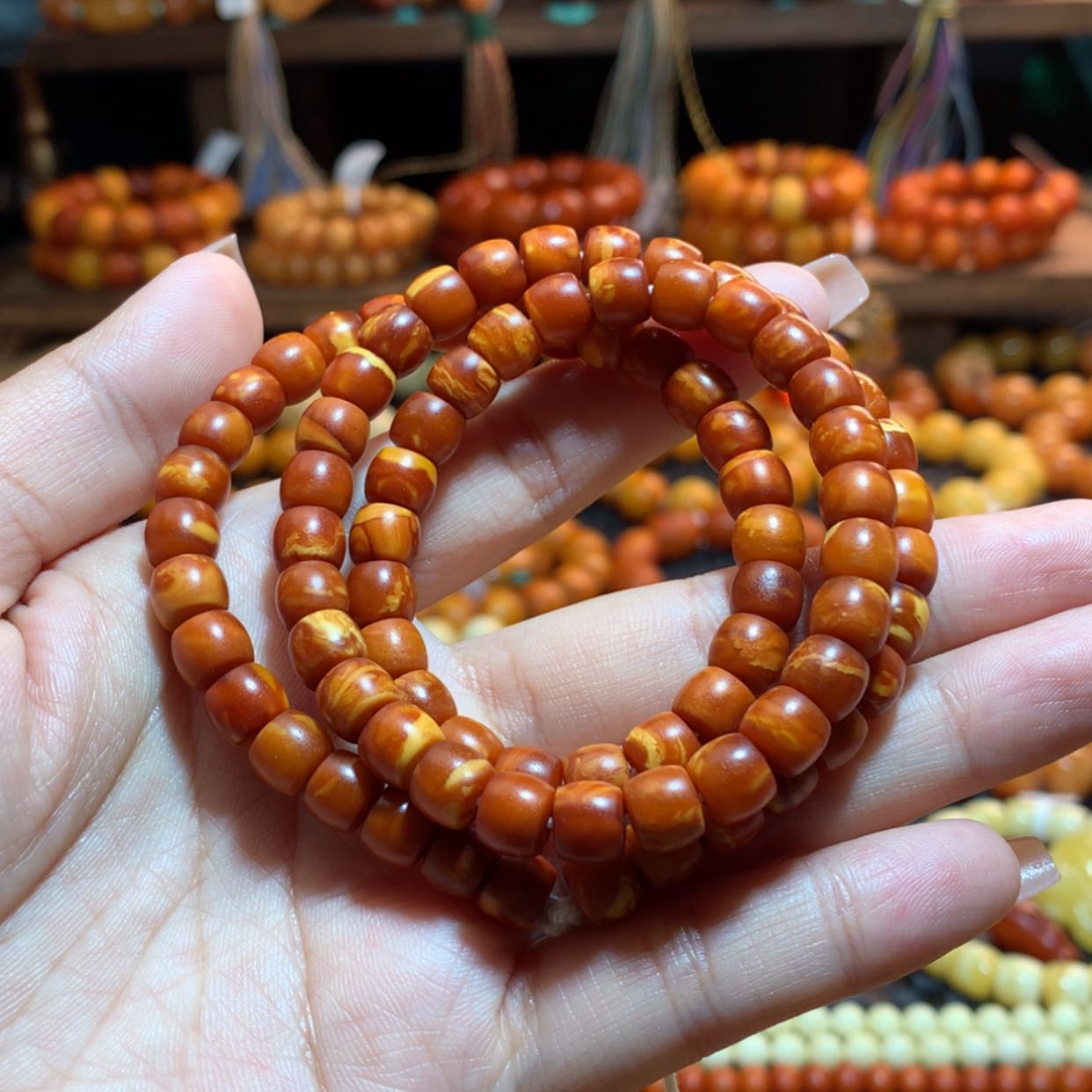 【闪购商品】手链蜜蜡未镶嵌玲***g蜜蜡手链