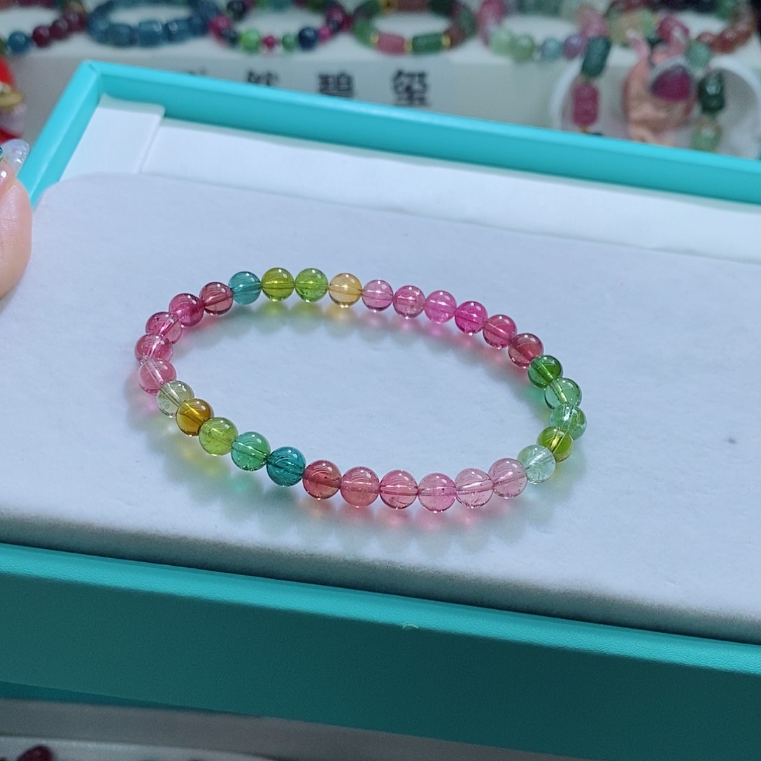 碧玺手链未镶嵌6mm左右