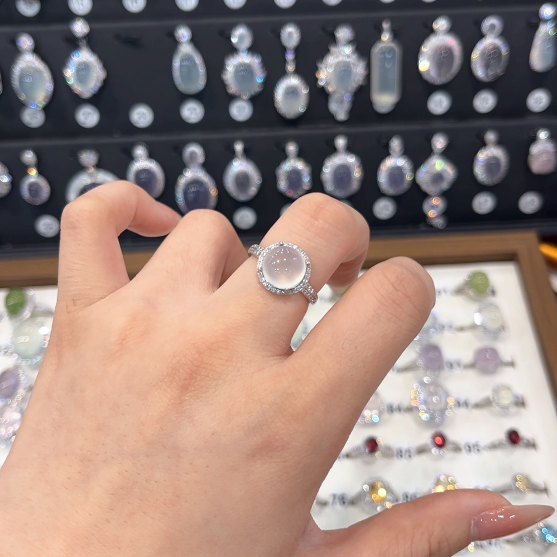 夏***_岫玉银S925镶嵌戒指