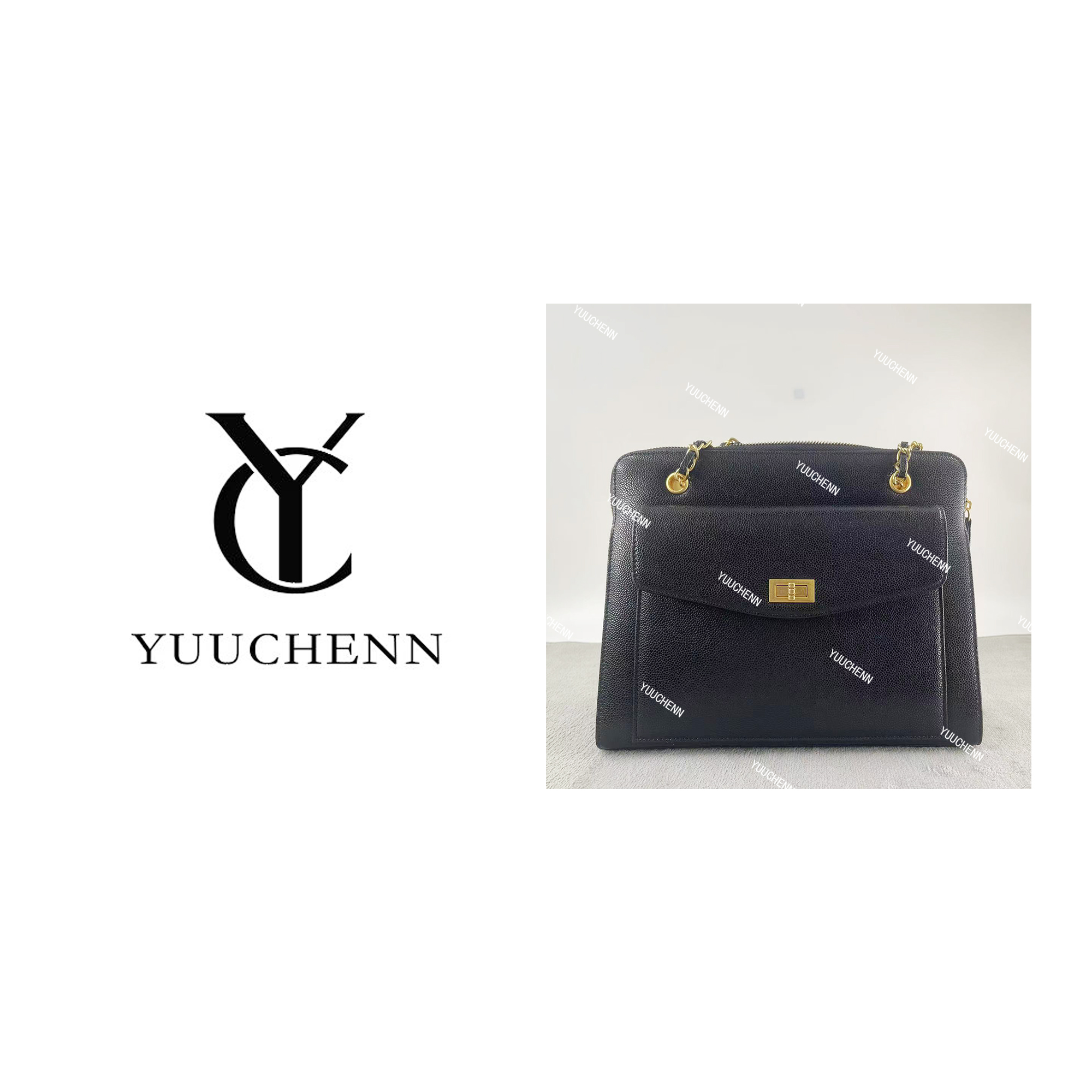 YUUCHENN/35cm原创设计高定真皮包 HH4430