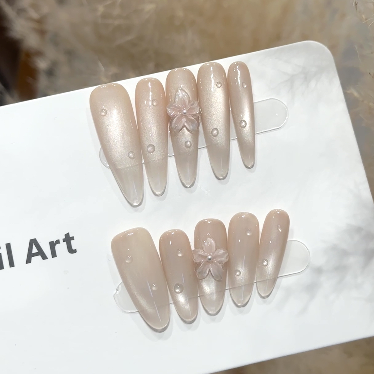 新品 预售 冰透 乳白 雕花 