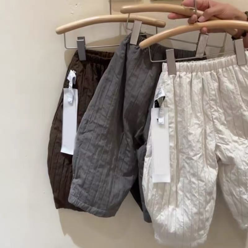 韩国童装儿童裤子冬季2025新款男女童韩版洋气夹棉百搭灯笼裤棉裤