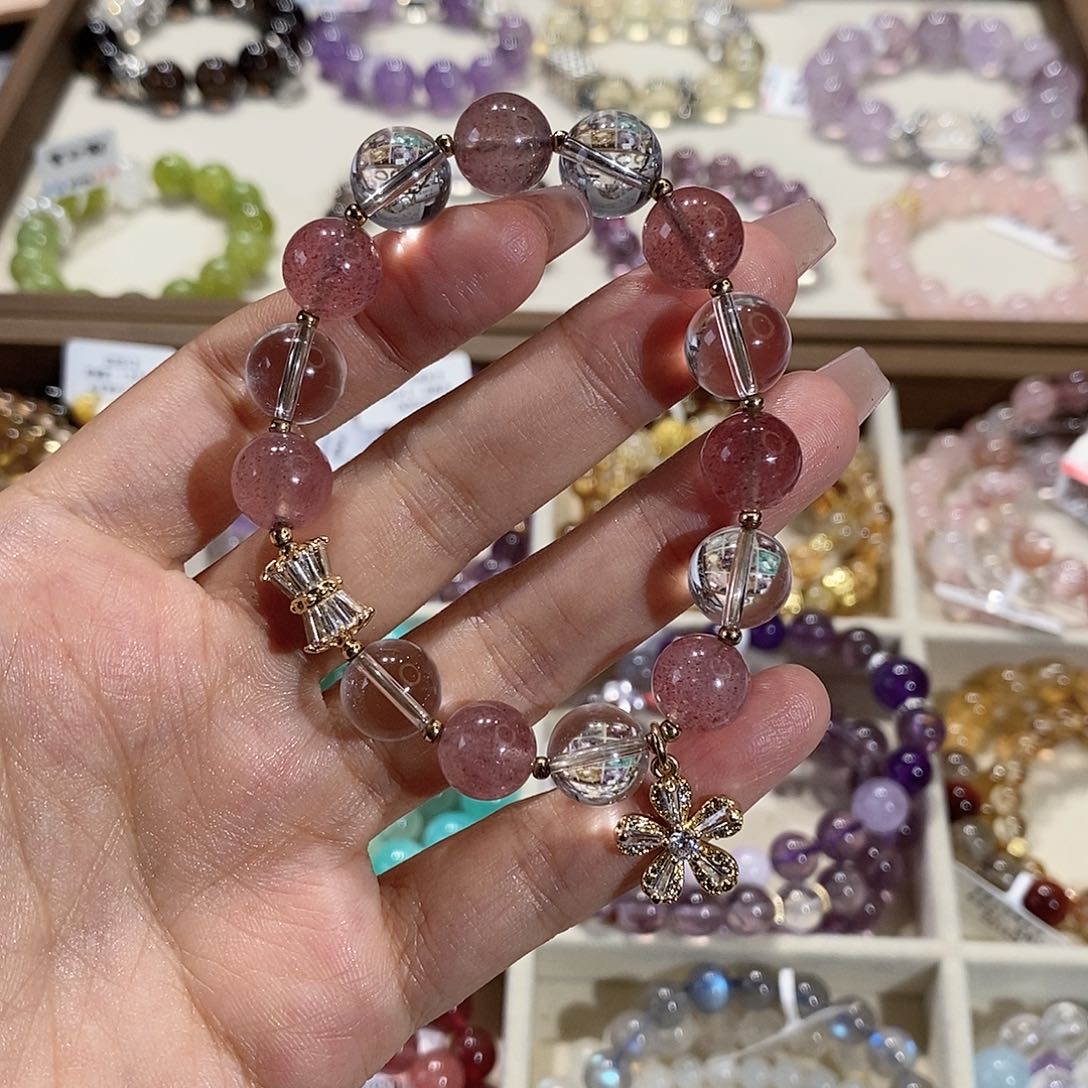 水晶手链未镶嵌G3101单圈颜色微差