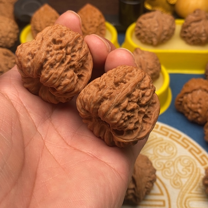 核桃手串/手链i*凹底34尺有磕碰