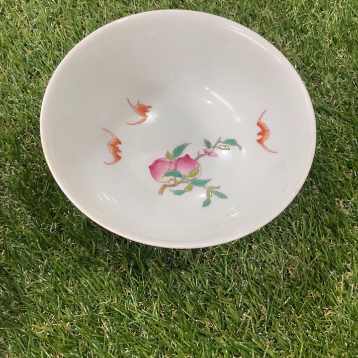 陶土?****?粉彩碗一个