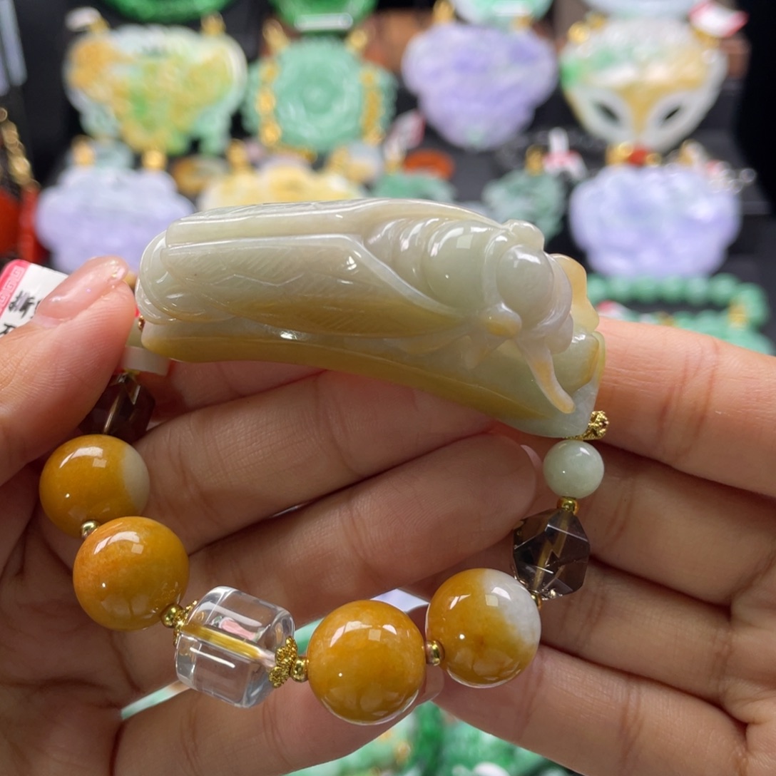 未镶嵌手链翡翠代编织