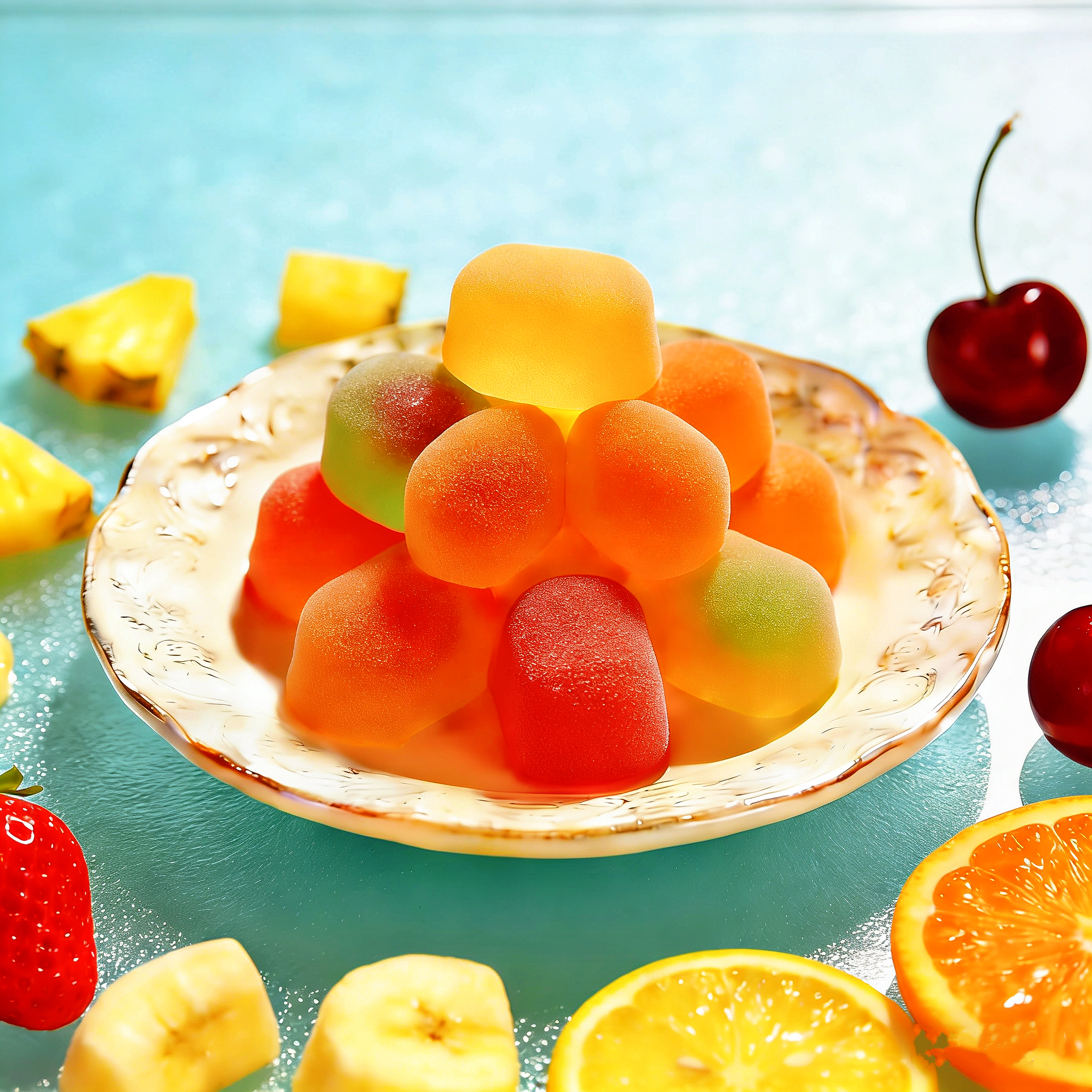 【圆囍事12.20】俄罗斯进口多口味混合夹心爆浆水果味软糖香甜可口