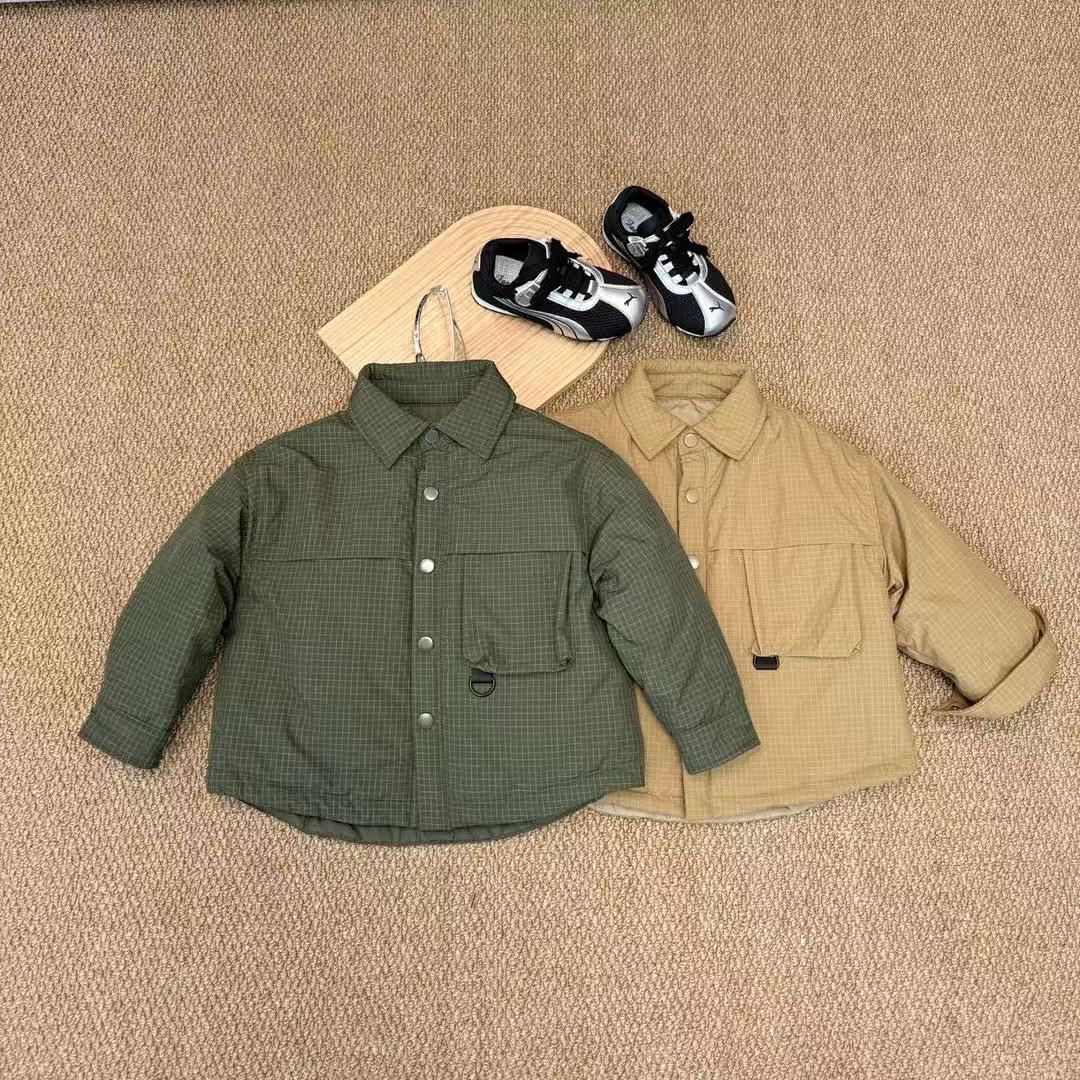 子航同款 冬季新款儿童韩版时尚百搭洋气夹棉外套25082