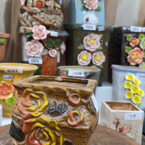 【闪购商品】红陶粗陶花瓶