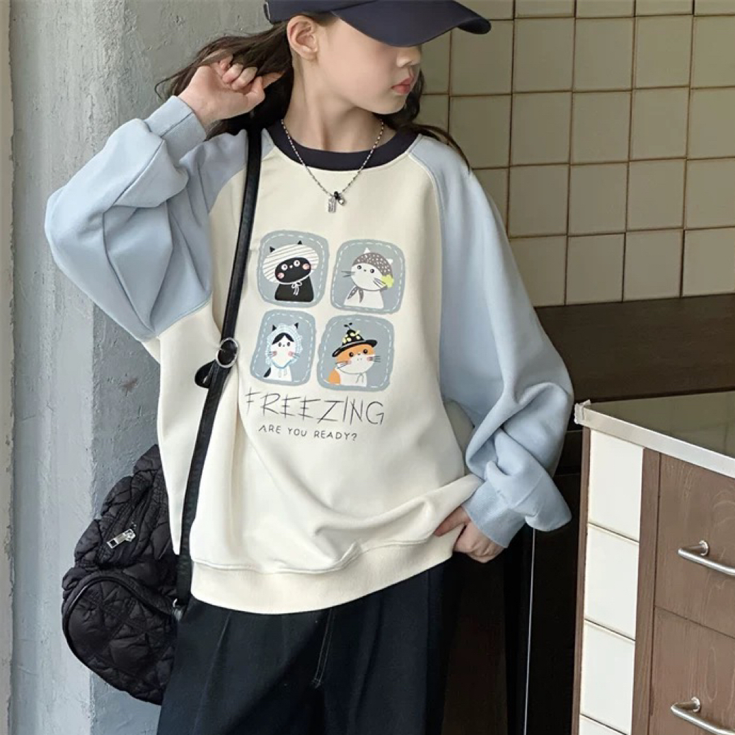 女大童秋款新款百搭舒适卫衣