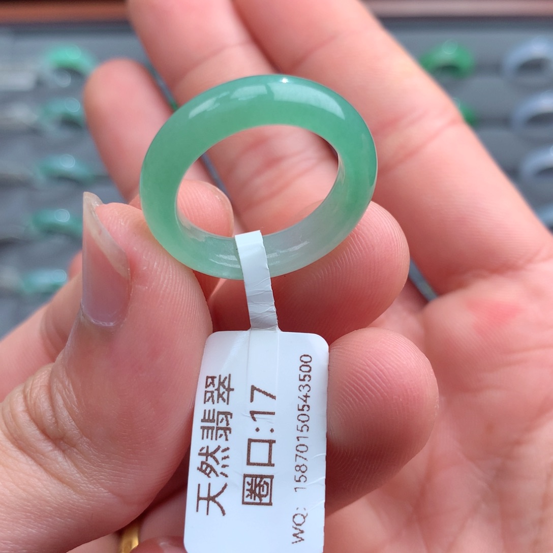 翡翠戒指未镶嵌天然