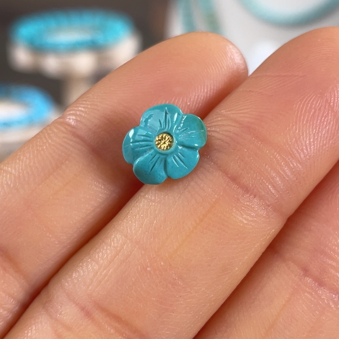 绿松石未镶嵌套链