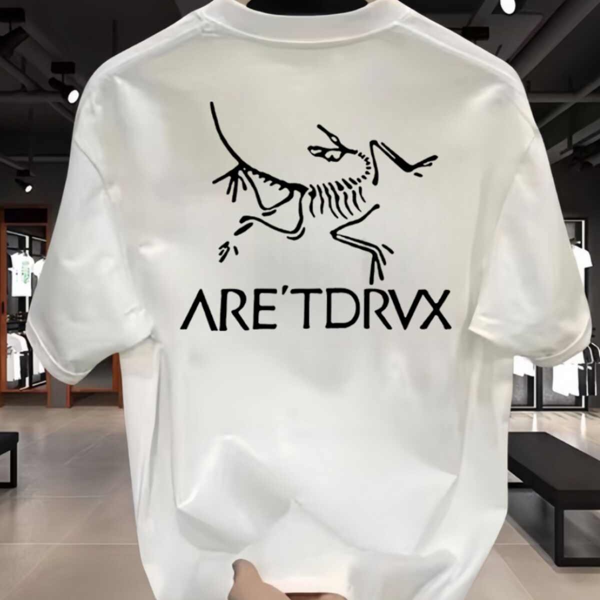 鸟家高质量260g重磅双纱短袖t恤男士夏季女宽松上衣圆领白色