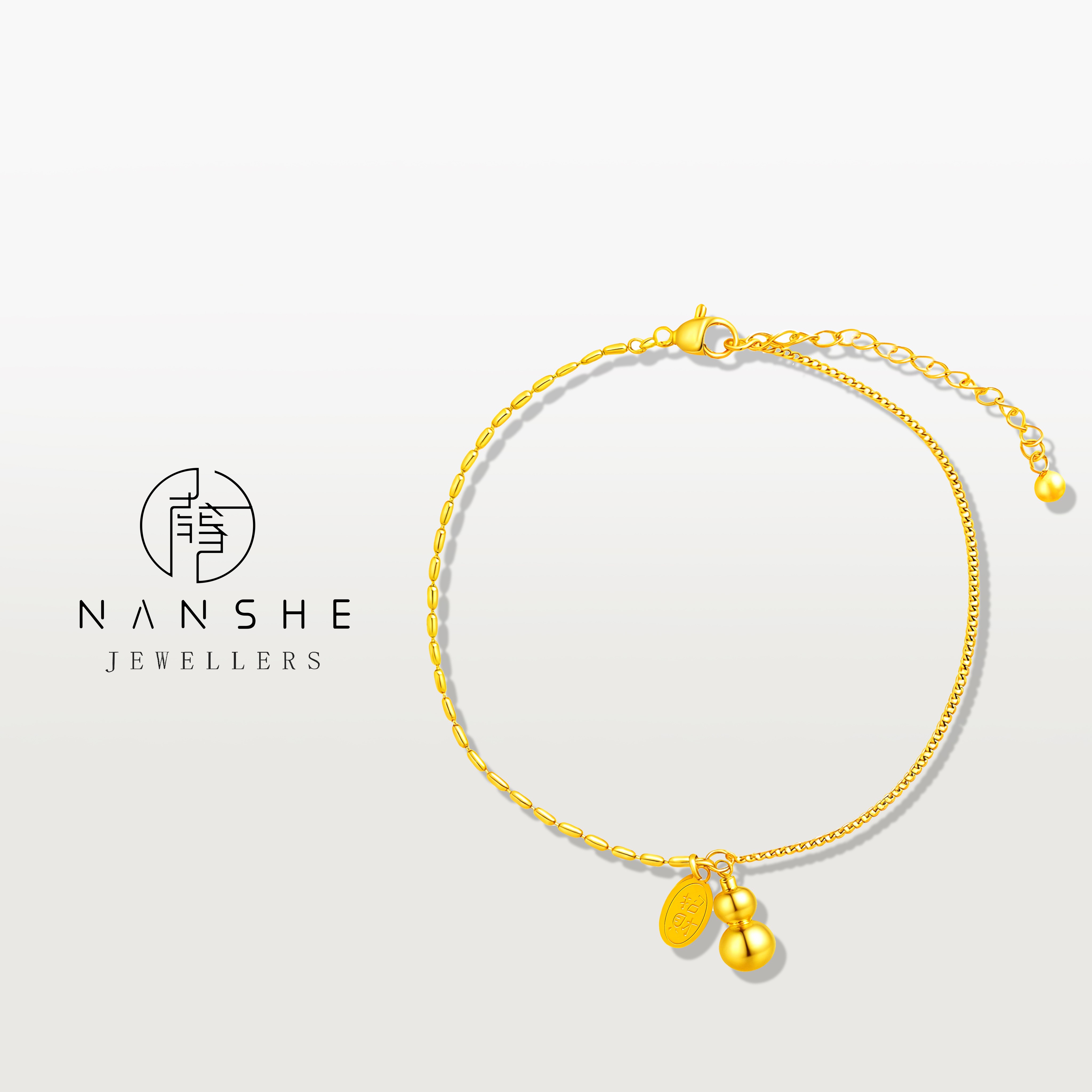 NANSHE/南奢 招财葫芦手链女小众轻奢设计款L1738