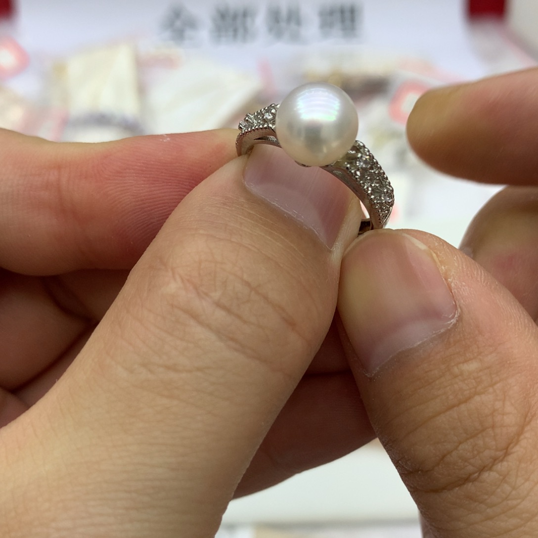 戒指合金淡水珍珠39
