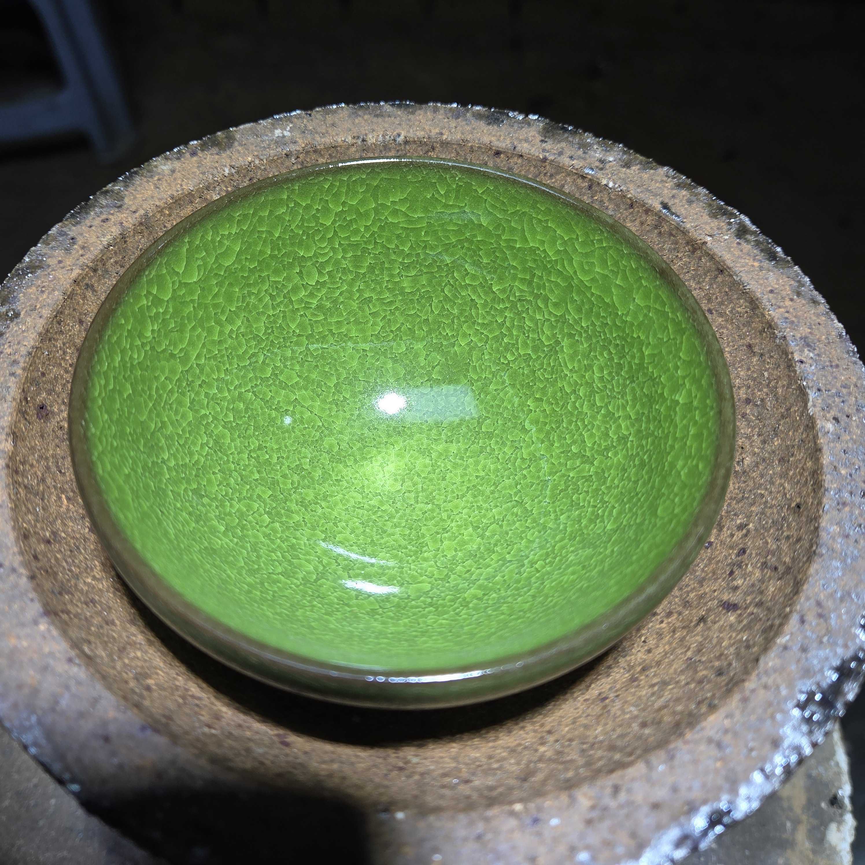 【闪购商品】釉下绿冰裂 茶盏   34