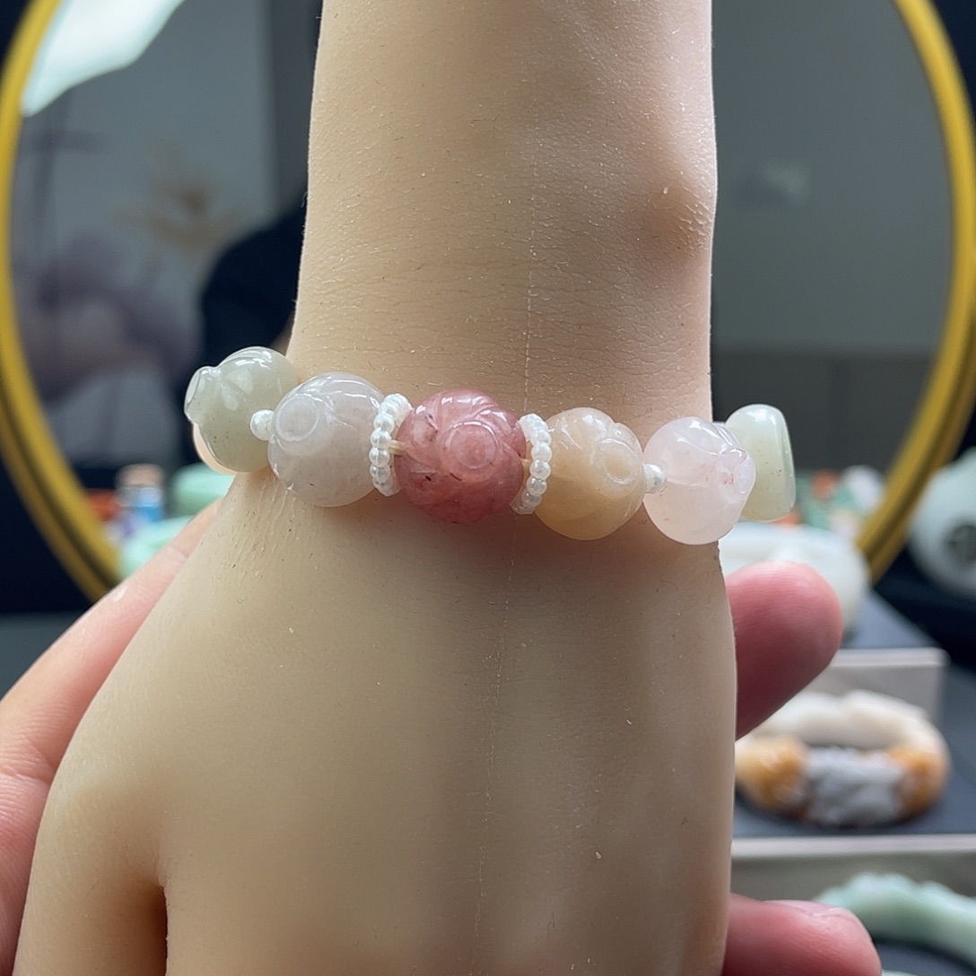 石英质玉手串未镶嵌