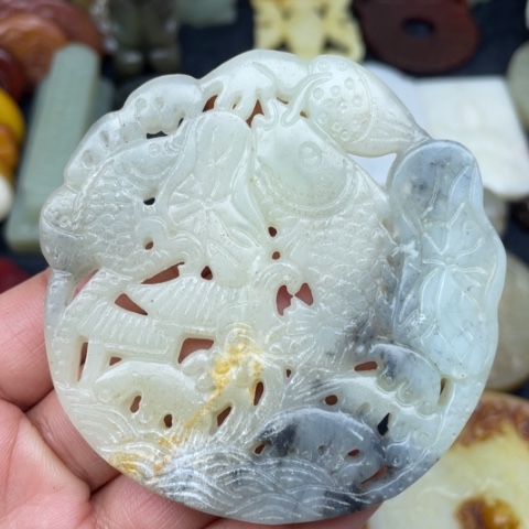 蛇纹石玉颈饰未镶嵌12