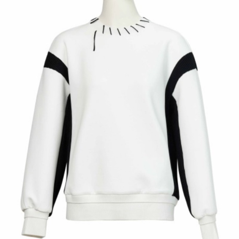 【臻臻专属】Carmen卡蔓高端品牌毛织拼接卫衣ZA2CST722