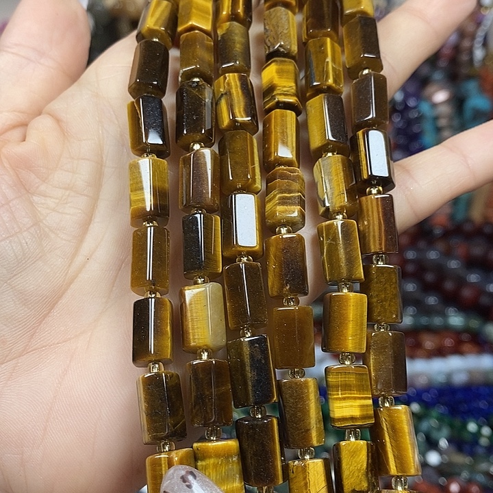 玛瑙/玉髓未镶嵌珠宝半成品天然虎眼卡8*12mm