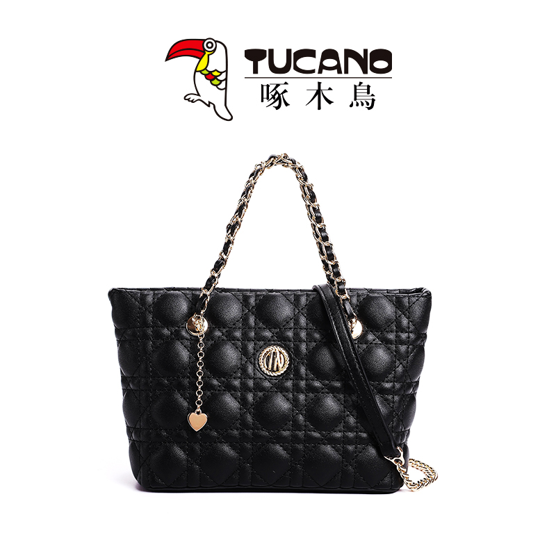 TUCANO/啄木鳥时尚秋冬百搭链条真皮手提小香风斜挎包WBK0021-