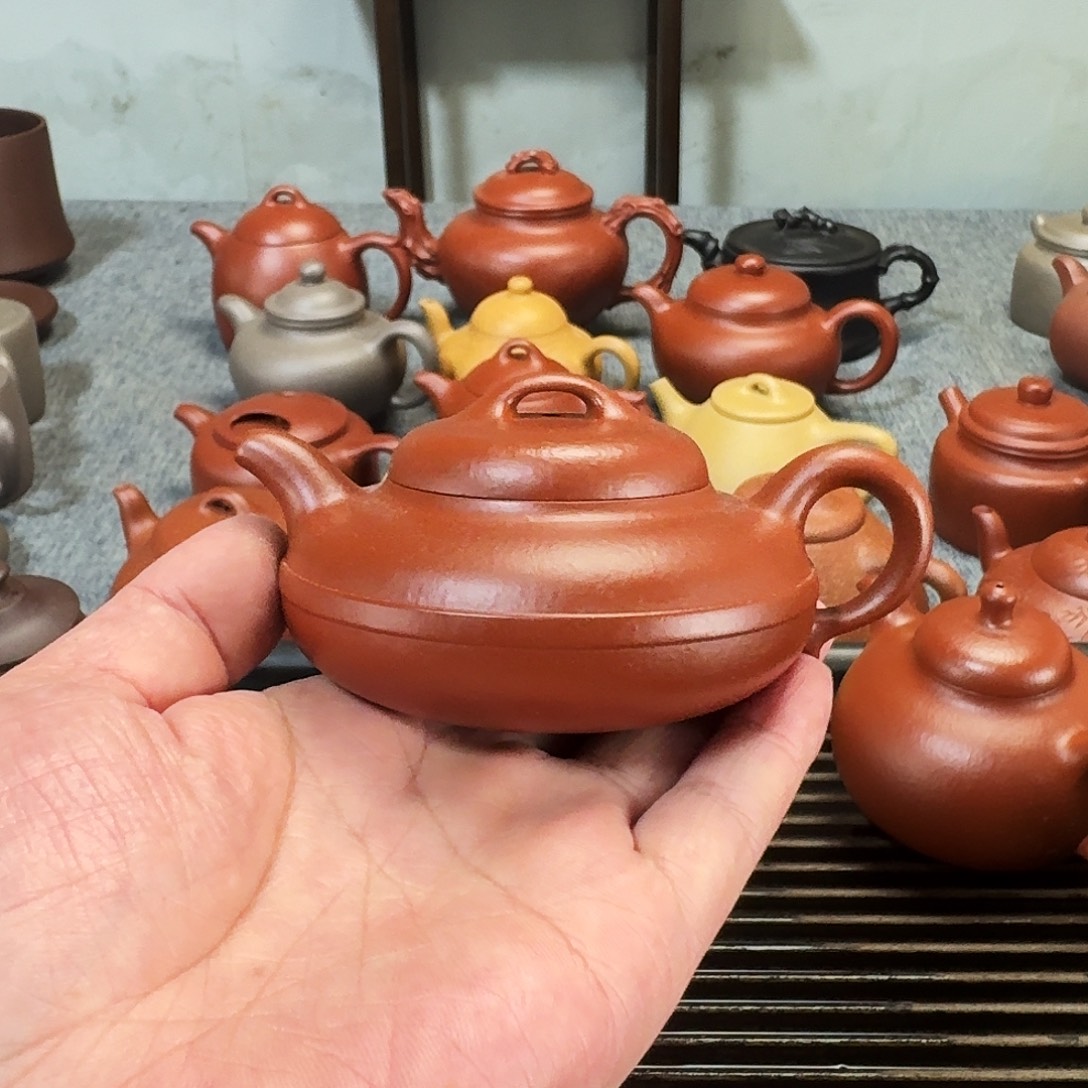 紫砂茶壶全手工紫砂壶线圆