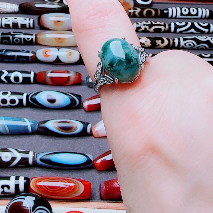 玛瑙/玉髓合金珠宝半成品