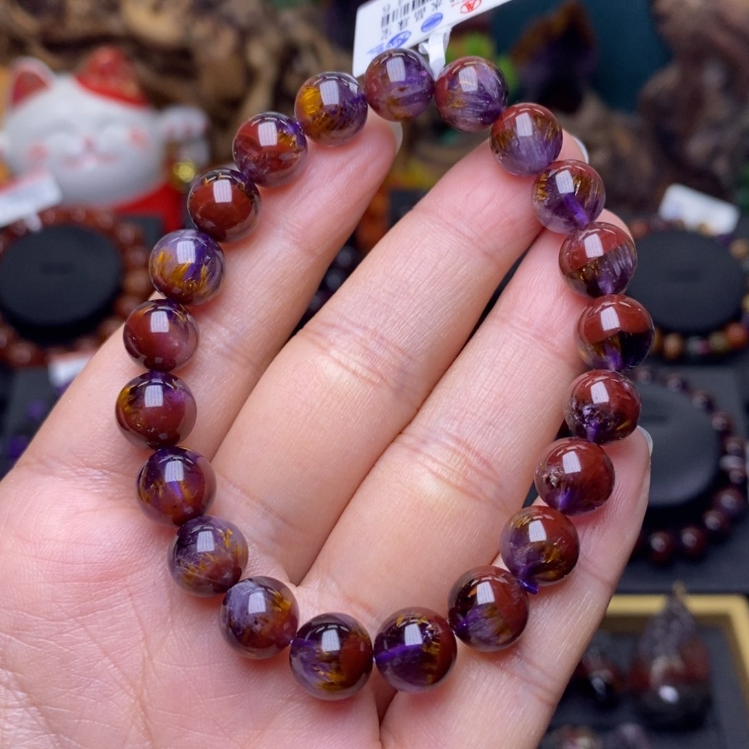 水晶A012极光三色单圈9m未镶嵌扬**脸