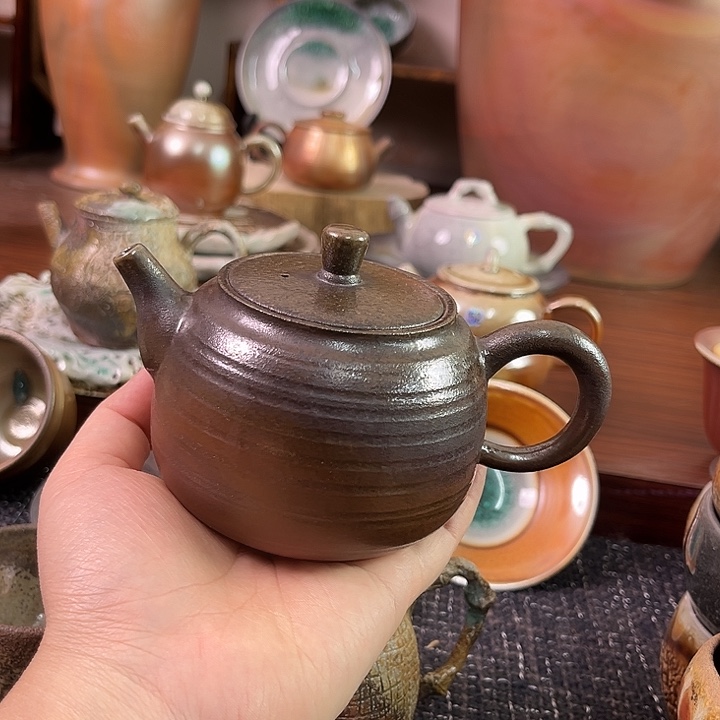 柴烧壶220毫泡茶壶