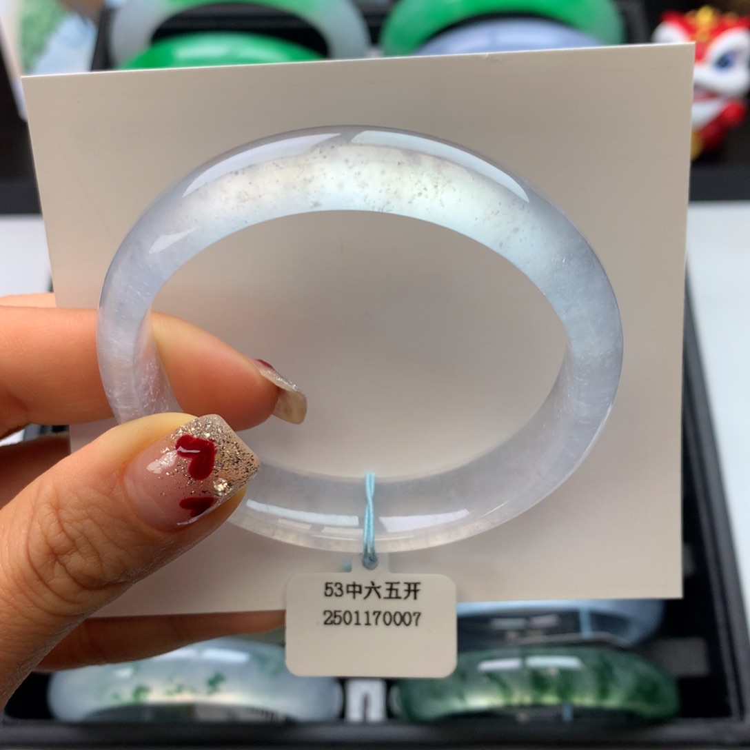 翡翠手镯未镶嵌53玻璃刚正圈