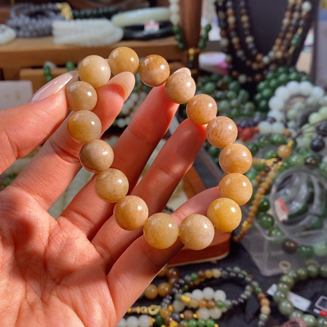 和田玉未镶嵌手链