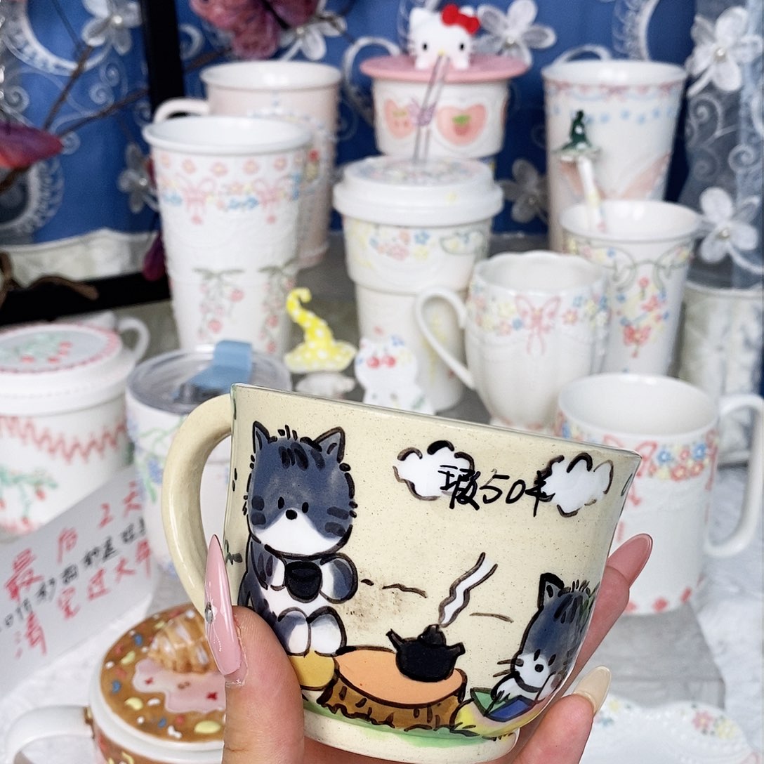 景德镇陶瓷手绘釉下瑕疵