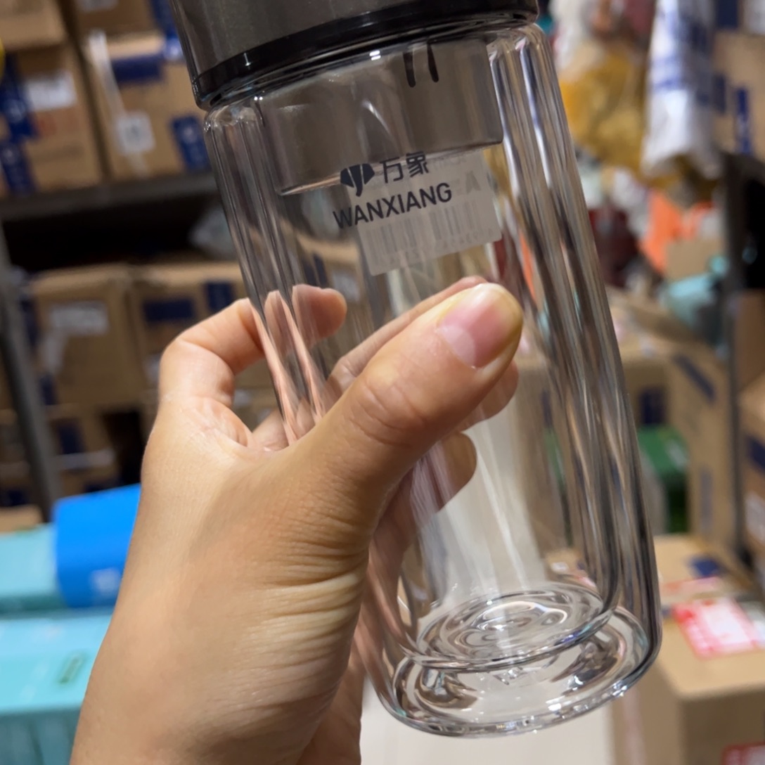 万象时空知了v406玻璃杯360玻璃杯➕杯套