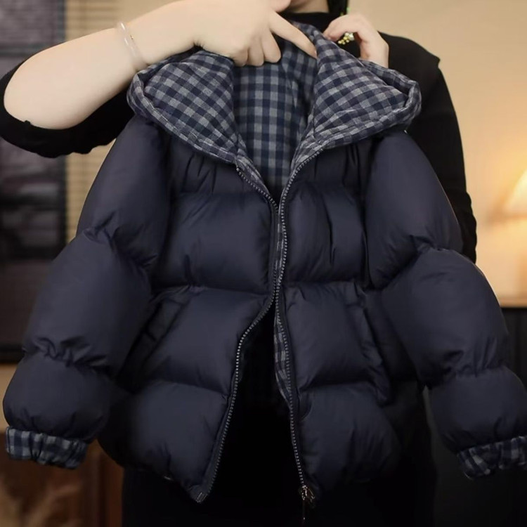 双面穿棉服男女童棉袄外套2025新款冬季儿童加厚棉衣服冬装